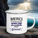 Axyaa Enamel Mug Super Teacher Print Creative Coffee Cup - Teacher Gifts