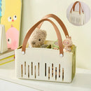 Axyaa Foldable Waterproof Bath Basket: Large Capacity Toiletry Storage