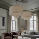 Axyaa Nordic Minimalist Fabric Chandelier Pendant Lamp for Living Room Dining Bar