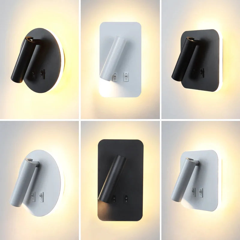 Axyaa Adjustable LED Wall Lamp for Room, Study, Bedside - Indoor Lighting