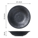 Axyaa Moon Pattern Ceramic Deep Plate for Salad, Soup, and Dessert