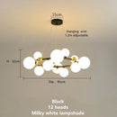 Axyaa Magic Beans Glass Ball LED Ceiling Chandelier – Modern Home Decor Lighting