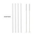 Axyaa Glass Straw Set: Reusable & Eco-Friendly Smoothie Cocktail Straws