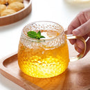 Axyaa 400ml Rose Glass Cup with Handle for Juice Coffee Tea Milk