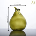 Axyaa Pomegranate Pumpkin Vase Glass Crafts Room Decor