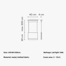 Axyaa Square Knitted Fabric Pendant Lamp for Minimalist Dining & Kitchen Lighting