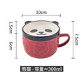 Axyaa Cute Animals Cartoon Ceramic Embossed Coffee Mug for Kids Birthday Gift