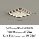 Axyaa Round Square Black White LED Ceiling Light Chandelier
