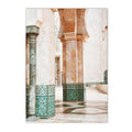 Morocco Mosque Door Canvas Print by Axyaa for Living Room Decor
