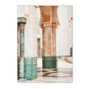 Morocco Mosque Door Canvas Print by Axyaa for Living Room Decor