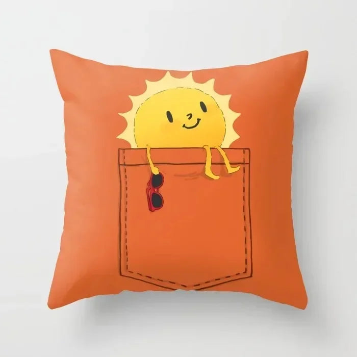 Axyaa Cartoon Animal Pillowcase: Office Car Seat Decor, Sofa Bedroom Cute Pillowcase