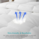Axyaa All Season Oversized Queen White Comforter - Cotton Cover, Down Alternative Fill