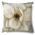 Axyaa Rose Butterfly Print Cotton Linen Pillowcase for Modern Living Room Decor