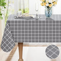 Axyaa Buffalo Flannel Backed Tablecloth: Waterproof, Wipeable, Outdoor, Rectangle Table Cover