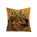 Axyaa Dog Print Linen Pillow Cover 45X45cm