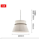 Axyaa Wabi-sabi Pendant Lamp: Modern Fabric Hanging Chandelier for Dining Room