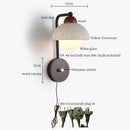 Axyaa Wabi Sabi Iron Yellow LED Wall Light Fixture for Living Room & Bedside