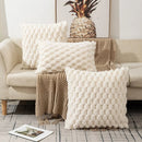 Axyaa Soft Fur Tortoise Pillowcase 45*45cm Plush Cushion Cover Cozy Decor Case