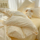 Axyaa Class A Knitted Cotton Printing Four-Piece Bed Set