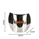 Axyaa Geometric Metal Vase for Chic Room Decor