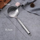 Axyaa Stainless Steel Kitchen Utensils Set for Cooking, Ladle, Spoon, Colander, Spatula