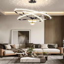 Axyaa Starry Sky Projection LED Chandelier Remote Control Pendant Lights