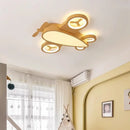 Axyaa Kids Airplane LED Ceiling Light, Nordic Modern Helicopter Chandelier for Youth Room
