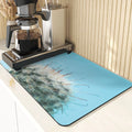 Axyaa Cactus Silicone Coasters Set for Kitchen Table - Absorbent Drying Mat