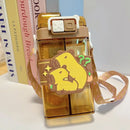 Axyaa Kids Double Drinking Cup Cartoon Water Bottle