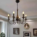 Axyaa Retro Crystal Chandelier for Elegant Living Room, Bedroom, and Study Lighting