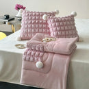 Axyaa Velvet Butterfly Dream Pillow Quilt Blanket