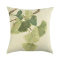Axyaa Floral Print Linen Pillow Case for Home Decor - 45*45cm