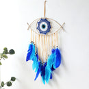 Axyaa Evil Eye Dreamcatcher Macrame Tapestry Wall Hanging