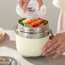 Axyaa Stainless Steel Bento Lunch Box Set with Chopsticks and Spoon