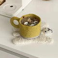 Axyaa Cartoon Print Porcelain Coffee Mug with Ring Handle