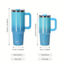 Axyaa 40oz Tumbler with Handle & Straw - Double Wall Vacuum Insulated Stainless Steel Cup