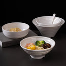 Axyaa Melamine Noodle Bowl Set - Japanese Style Ramen Bowls for Kitchen Tableware