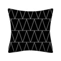 Axyaa Geometry Polyester Cushion Cover 45x45, Decorative Sofa Pillowcase Blue Yellow Black Home Décor