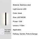 Axyaa Stainless Steel Smart Triac Dimming Wall Light IP67 Waterproof Sconce