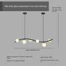 Axyaa Nordic Iron Glass Ball Chandelier LED Light for Home and Business