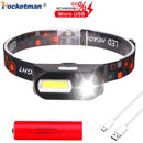Axya COB LED Rechargeable Headlamp for Camping Hiking