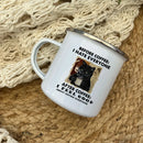 Axyaa Cat Lover Enamel Mug 11oz for Morning Coffee - Before Coffee I Hate Everyone