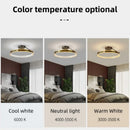 Axyaa Crystal Circular LED Ceiling Light for Living Room, Bedroom, Dining Room