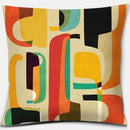 Axyaa Geometric & Animal Pattern Cushion Cover for Sofa, Bedroom, Car - Abstract Design