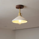 Axyaa LED Glass Ceiling Lamp Modern Yellow Lighting for Home Restaurant Hallway