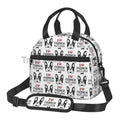 French Bulldog Art Lunch Bag by Axyaa: Insulated Bento Tote for Work, School, Picnic