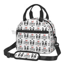 French Bulldog Art Lunch Bag by Axyaa: Insulated Bento Tote for Work, School, Picnic