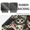 Axyaa Watercolor Cat Absorbent Draining Drying Mat