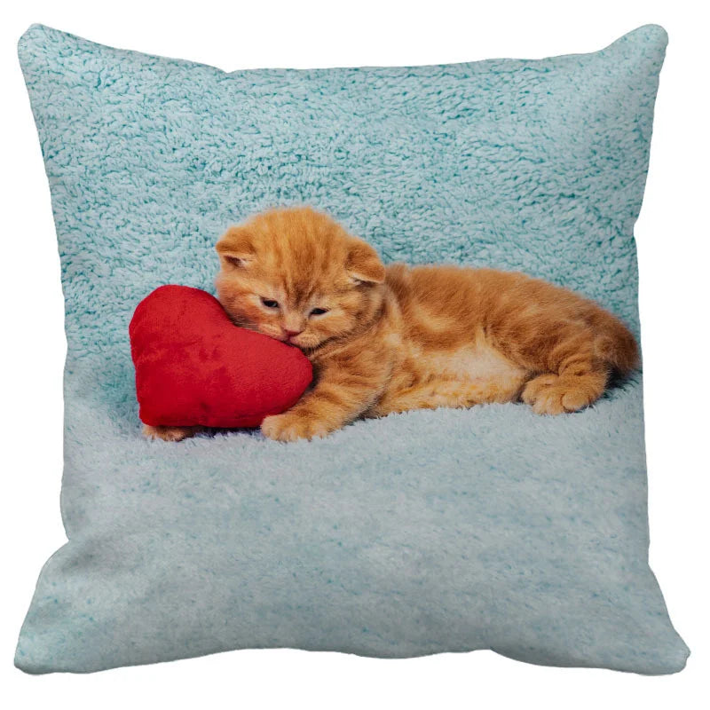 Axyaa Cute Cat Pillowcase Bubble Black  Kids Gift Decor Custom