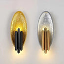 Nordic Metal Tube Resin Wall Lights by Axyaa - Gold/Silver, Modern Living Room Sconce